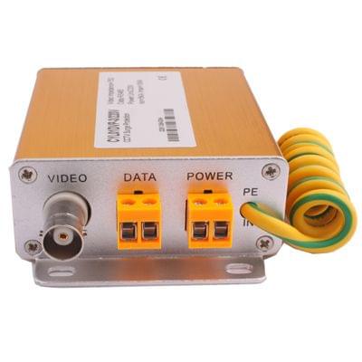 Video Data Power Surge Protector 3 In 1 Lightning Arrester 220V (Golden)