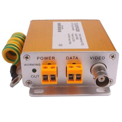 Video Data Power Surge Protector 3 In 1 Lightning Arrester 220V (Golden)