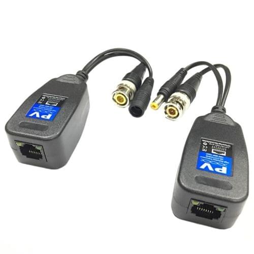 2 PCS Anpwoo 205PV 2 in 1 Power + Video Balun HD-CVI/AHD/CVI Passive Twisted Transceiver