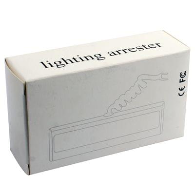 BNC F Input Connector Coaxial Video Signal Lightning Arrester Surge Protector(Silver)