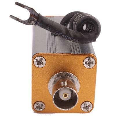 BNC F Input Connector Coaxial Video Signal Lightning Arrester Surge Protector(Silver)