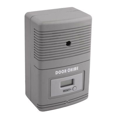 Light Sensitive and Motion Activated Visitor Door Chime with 0.7 inch LCD Counter (32-Melody/3xAA)