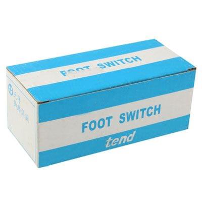 TFS-2 AC 250V 10A Anti-slip Metal Case Foot Control Pedal Switch, Cable Length: 90cm