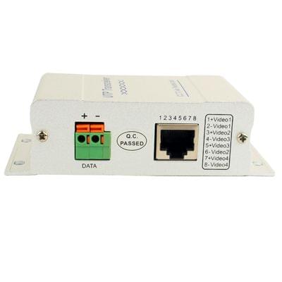 CCTV Via Twisted Pair Video Balun UTP Transceiver (LLT-204)(Silver)