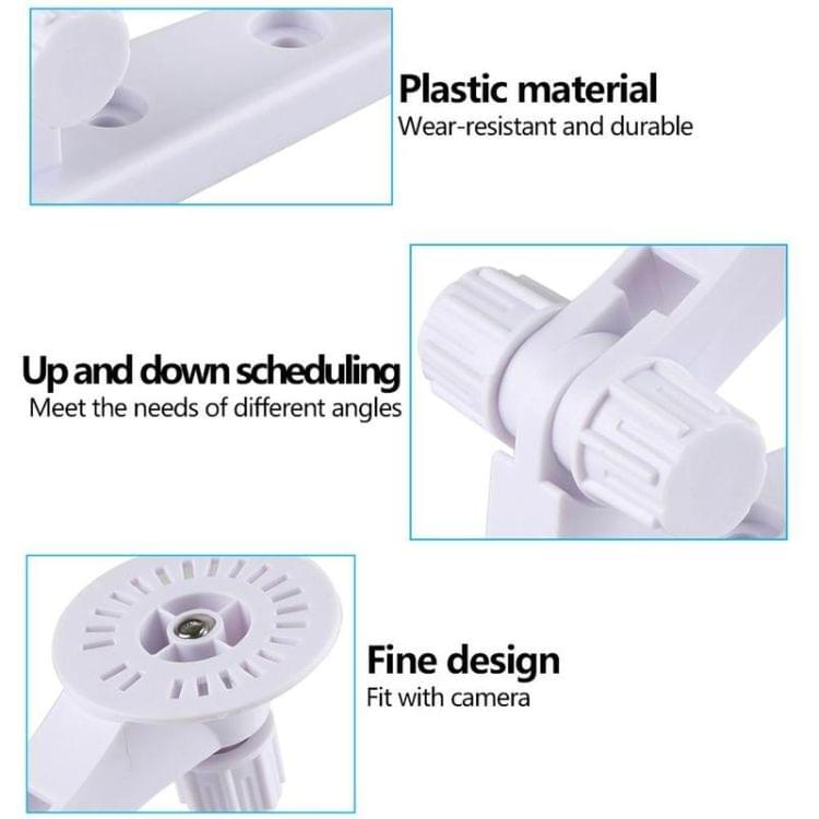 Home Security Surveillance IP Camera Wall Bracket(White)