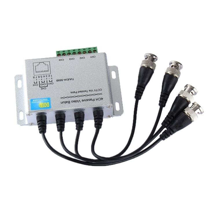 HD204A-F HD-CVI/TVI/AHD CCTV 4CH UTP Passive Video Balun