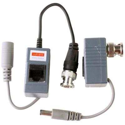 2 PCS CCTV Camera Video / Audio / Power Balun UTP Transceiver