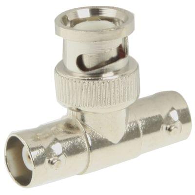 BNC Plug To 2 BNC Jack (T)