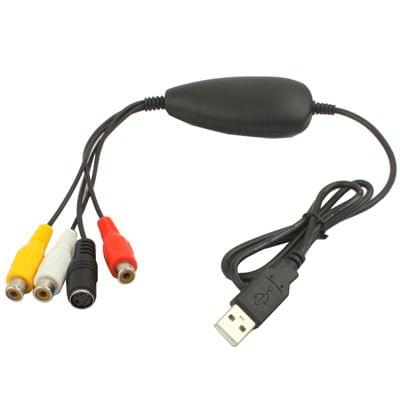 USB 2.0 Video Capture, Support MPEG 2 Recording Format, TV System: PAL / NTSC(Black)
