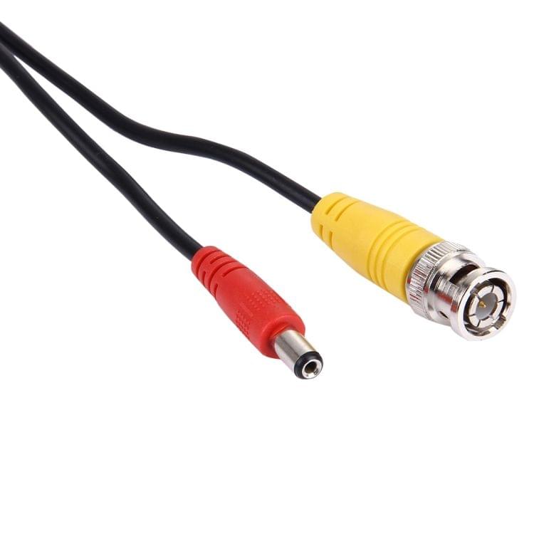 CCTV Cable, Video Power Cable, RG59 Coaxial Cable, Length: 20m(Black)