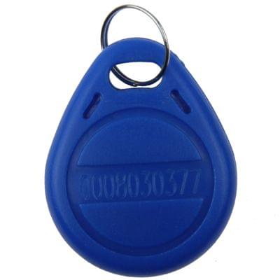 Water Resistant RFID Proximity ID Card Token Keyfobs Keychain for Access Control(Blue)