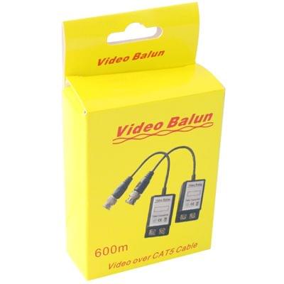 2 PCS 1 Channel Passive Video Transceiver(Black)