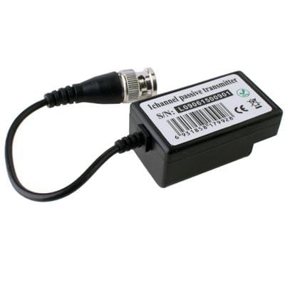 2 PCS 1 Channel Passive Video Transceiver(Black)