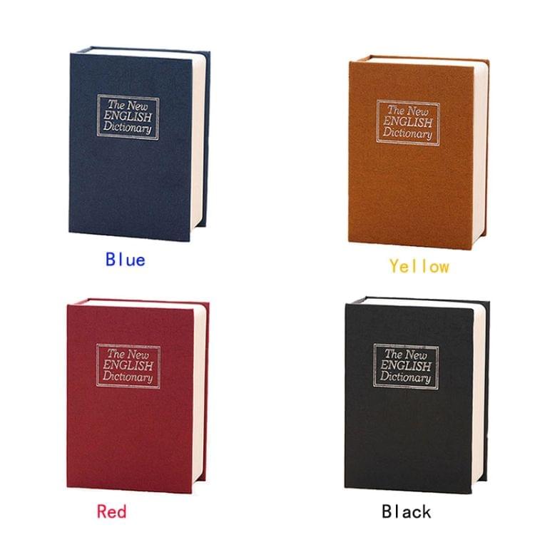 Mini Dictionary Safe Box Book Secret Security Lock Cash Money Coin Storage Jewellery key Locker(Black)