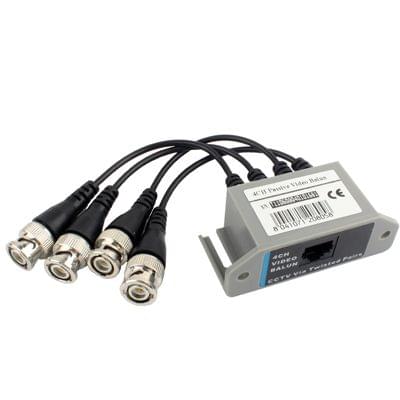 4 Channel Video ( BNC ) to UTP ( RJ45 ) Video Balun