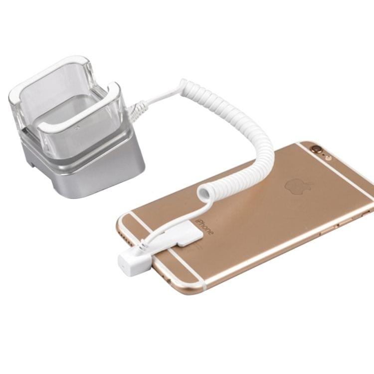 RJ11 to 8 Pin Anti-Theft Security Retractable Coiled Cable for iPhone Display Stand