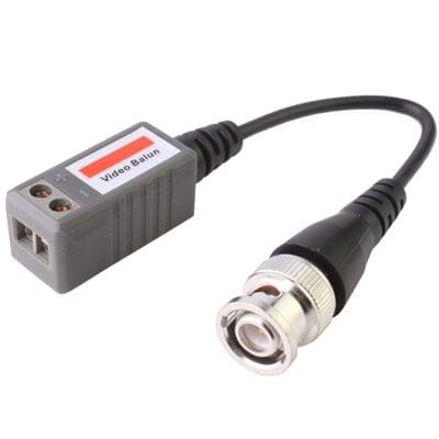 2 PCS 1 Channel Passive Video Transceiver(Grey)