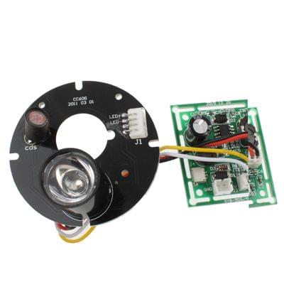 Array 1 LED Infrared Lamp Board for 6mm Lens CCD Camera, Infrared Angle: 60 Degree