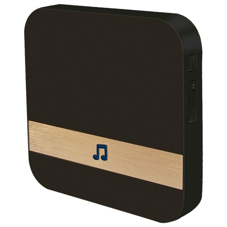 B10 52 Chimes 110dB Wireless WiFi Doorbell Receiver Low Power Consumption Home Door Tools, US Plug, AC 90-250V(Black)