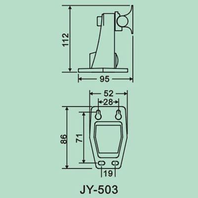 CCD CCTV Camera Aluminum Material Mounting Bracket, Load-bearing: 4.5kg (JY-503)