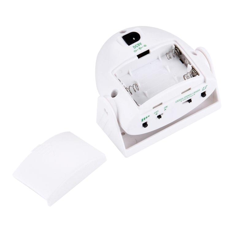 5301 Wireless Infrared Motion Sensor Welcome Alarm Intelligent Greeting Warning Doorbell, IR Distance: 10m(White)