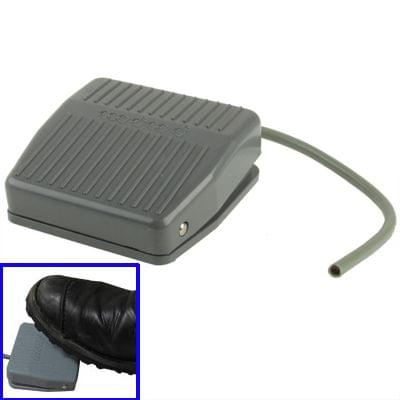 AC 250V 10A Textured Plastic Foot Treadle Switch (TFS-201)(Grey)