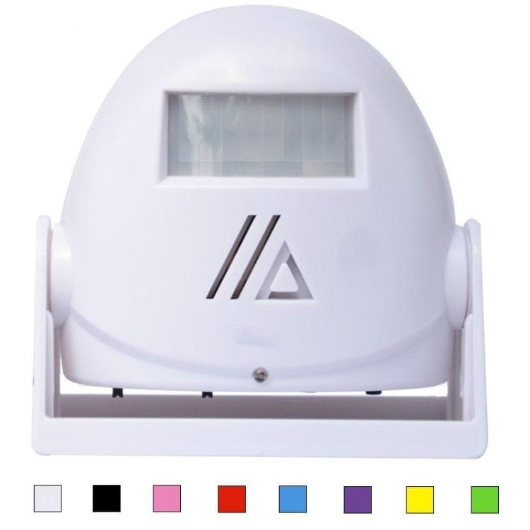 Wireless Intelligent Doorbell Infrared Motion Sensor Voice Prompter Warning Door Bell Alarm(Blue)