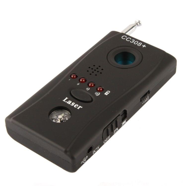 CC308+ Multi-Detector Full-Range All-Round Detector For Hidden Mini Camera / IP Lens/ GMS / RF Signal Detector Finder(Black)