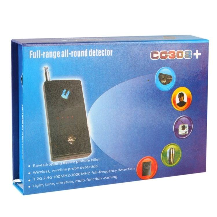 CC308+ Multi-Detector Full-Range All-Round Detector For Hidden Mini Camera / IP Lens/ GMS / RF Signal Detector Finder(Black)
