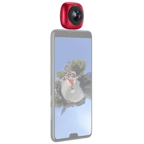 Huawei 210 Degree Wide Angle Dual 13 Megapixel Lens Panoramic Camera, Support 360 Degree Photo / Video, Asteroid / Crystal Ball / Fish Eye Effect, Social Sharing, Animation Production, VR Browsing(Red)