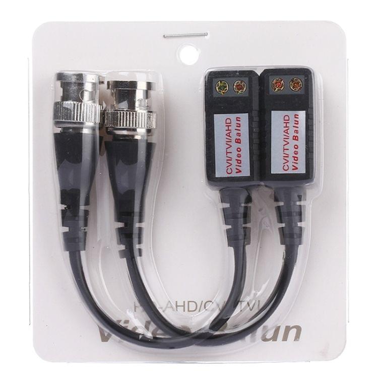 2 PCS 202P-HD Enhanced Version Coaxial CVI/TVI/AHD 1CH Passive Transceiver Video Balun