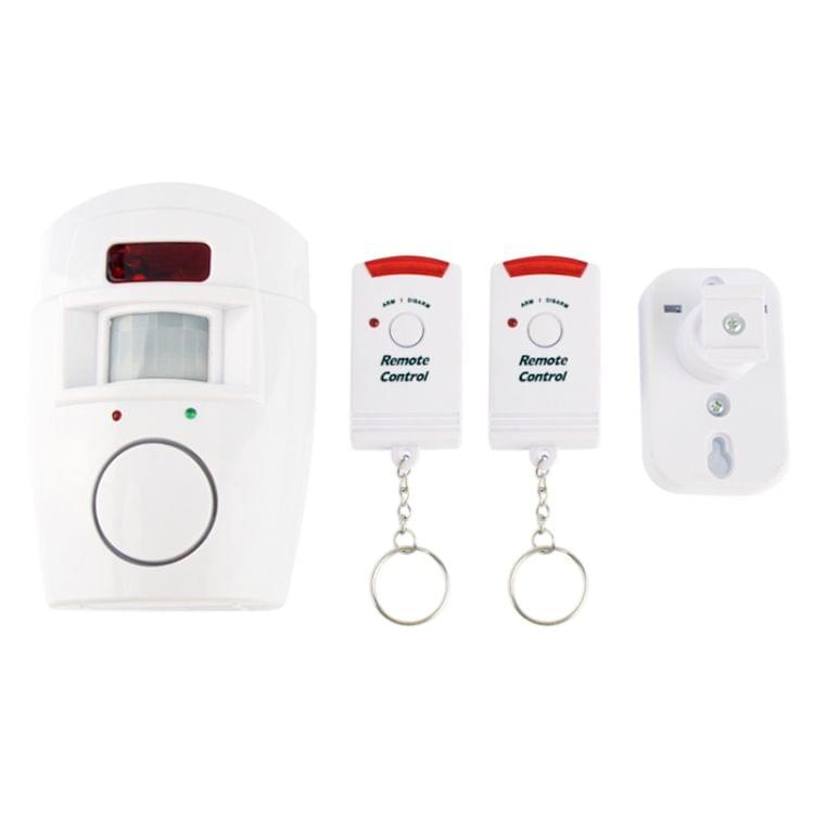 Infrared Ray Alarm with Two Remote Controls