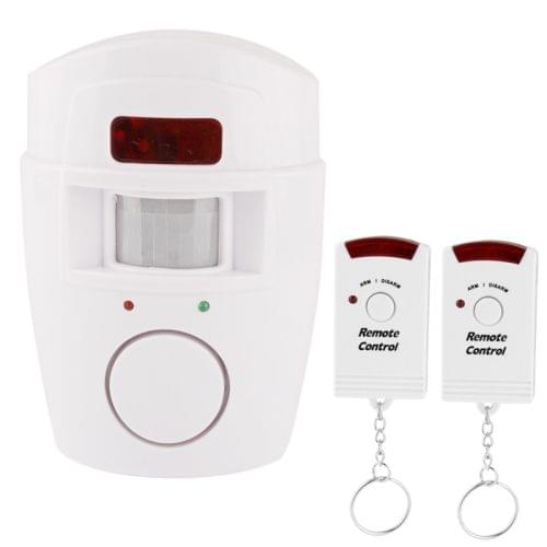 Infrared Ray Alarm with Two Remote Controls