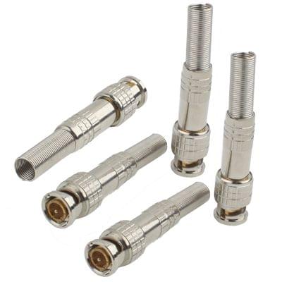 5 PCS Copper-free Solder Male to Female BNC Connector