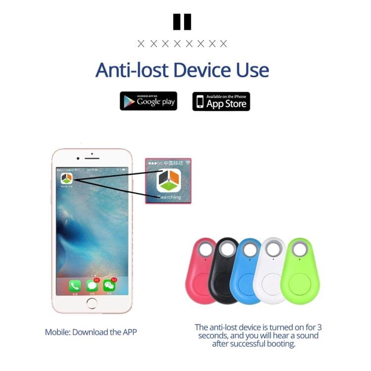 Keyfinder Wallet Dog Cat kids GPS locator anti lost keychain Smart Search Bluetooth Tracker Tag(Green )