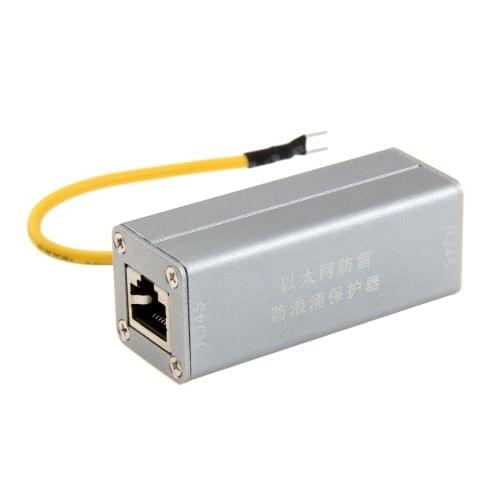 Network Lightning Arrester Surge Protector(Silver)