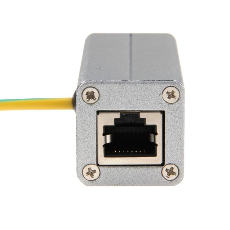 Network Lightning Arrester Surge Protector(Silver)