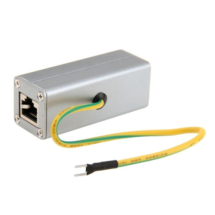 Network Lightning Arrester Surge Protector(Silver)