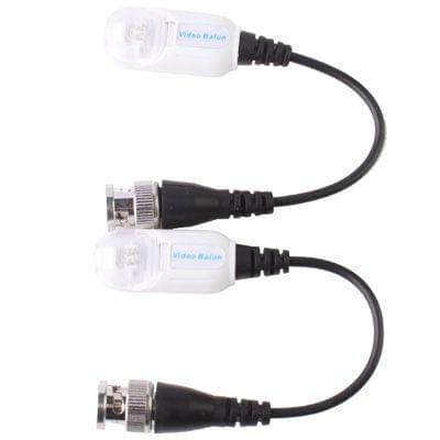 2 PCS Passive UTP Network Video Balun CAT5 to Camera CCTV BNC DVR O-612