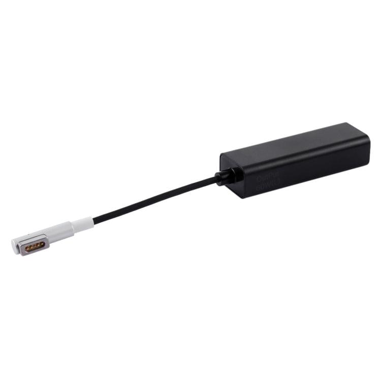 AnyWatt 60W USB-C / Type-C Female to 5 Pin MagSafe 1 Male L Head Series Charge Adapter Converter for MacBook (Black)