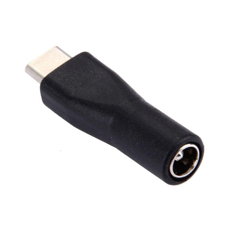 5.5x2.1mm Female to USB 3.1 Type C Power Adapter for MacBook 12 inch, Chromebook Pixel 2015, Nokia N1 Tablet PC(Black)