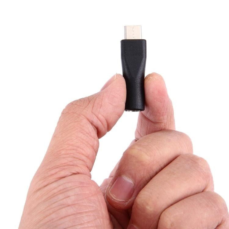 5.5x2.1mm Female to USB 3.1 Type C Power Adapter for MacBook 12 inch, Chromebook Pixel 2015, Nokia N1 Tablet PC(Black)