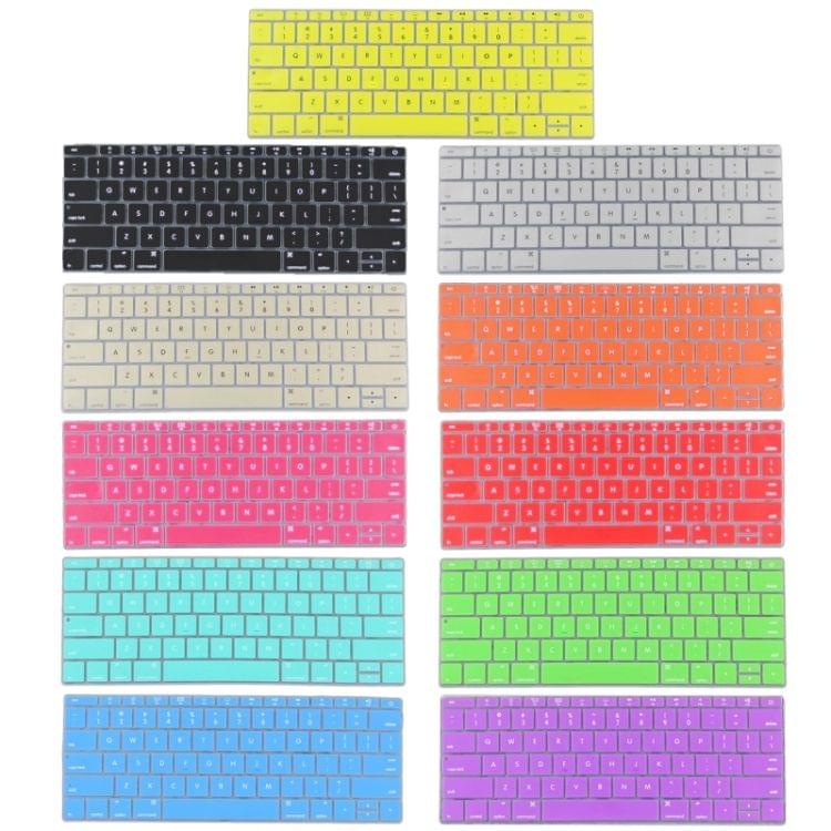 Soft 12 inch Silicone Keyboard Protective Cover Skin for new MacBook, American Version(Grey)