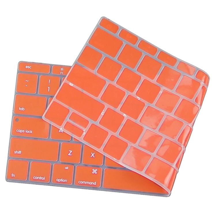 Soft 12 inch Silicone Keyboard Protective Cover Skin for new MacBook, American Version(Orange)