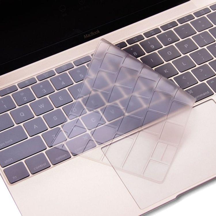ENKAY TPU Keyboard Protector Cover for MacBook 12 Inch (2015) without Touch Bar & Pro 13.3 Inch (2016) without Touch Bar (A1708) , Europe Version