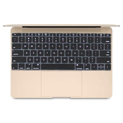 Soft 12 inch Silicone Keyboard Protective Cover Skin for new MacBook, American Version(Black)