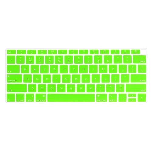 ENKAY Hat-prince US Version of The Notebook Ultra-thin Silicone Color Keyboard Protective Cover for MacBook Air 13.3 inch A1932 (2018) (Green)