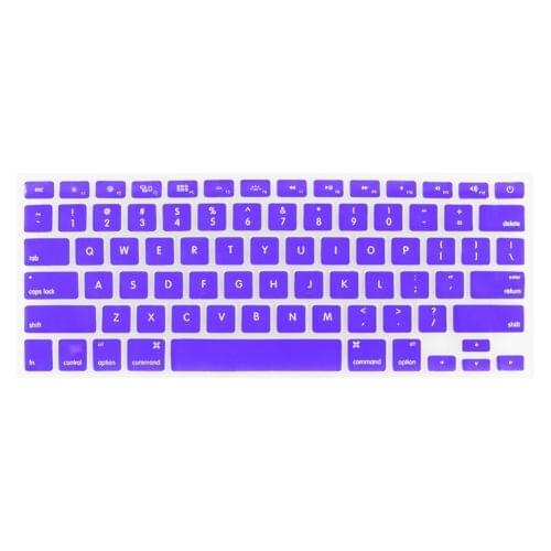 ENKAY for MacBook Pro 13.3 inch / 15.4 inch / 17.3 inch (US Version) / A1278 / A1286 Soft Silicone Keyboard Protector Cover Skin(Purple)