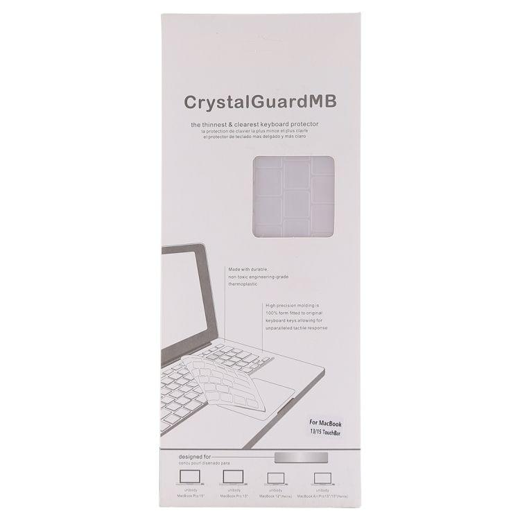 Keyboard Protector Silica Gel Film for MacBook Pro 13 / 15 with Touch Bar (A1706 / A1989 / A1707 / A1990)(Transparent)