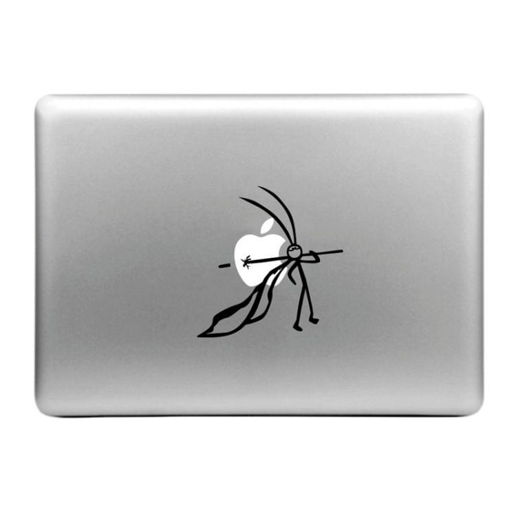 Hat-Prince Stab the Apple Pattern Removable Decorative Skin Sticker for MacBook Air / Pro / Pro with Retina Display, Size: S